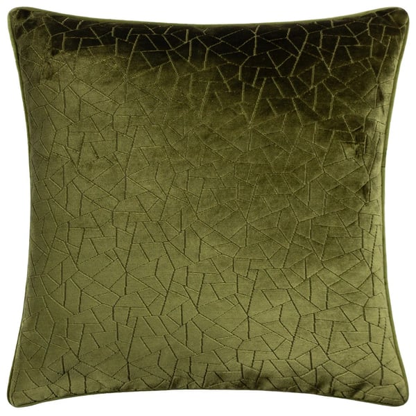 Hoem Malans Piped Velvet Cut Cushion Cover