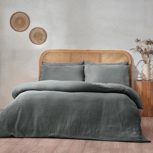 Yard Chunky Cotton Waffle Påslakanset
