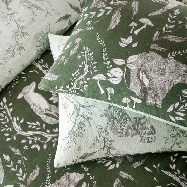Furn Buckthorn Reversible Woodland Duvet Cover Set