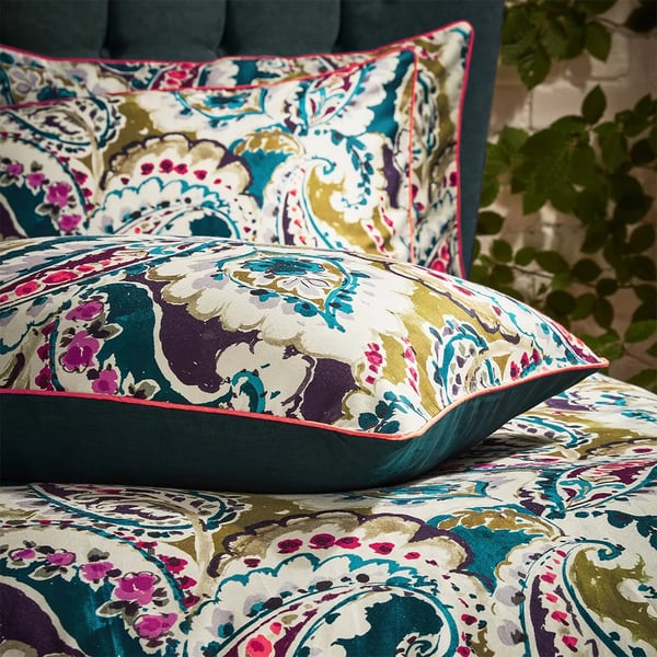 EW by Edinburgh Weavers Aretha Sateen Paisley Housewife Pillowcase (Pack of 2)