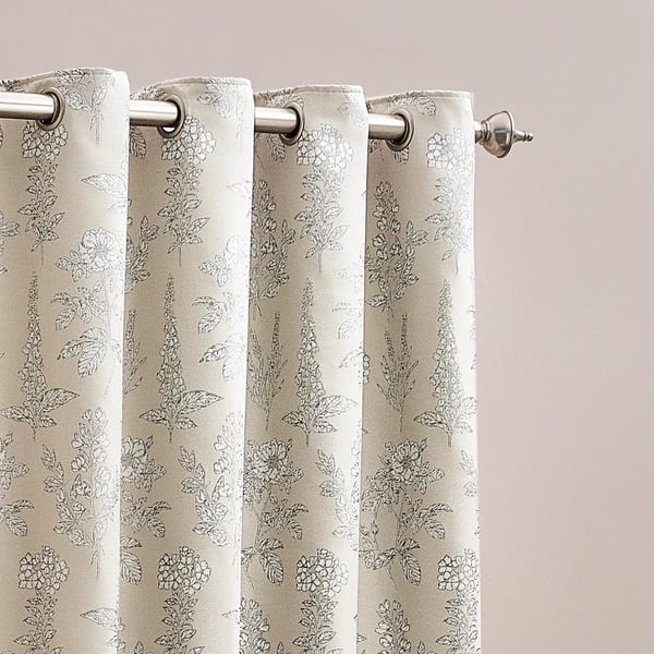 Wylder Nature Sophia Jacquard Floral Eyelet Curtains
