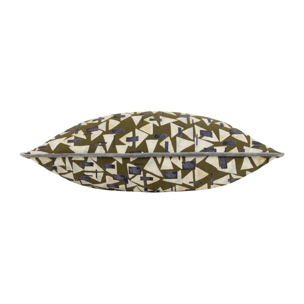 Hoem City Piped Geometric Shape Cushion Cover