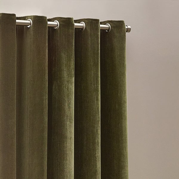 Yard Chenille-samettiset rengasverhot
