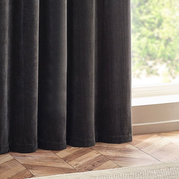 Yard Chenille-samettiset rengasverhot