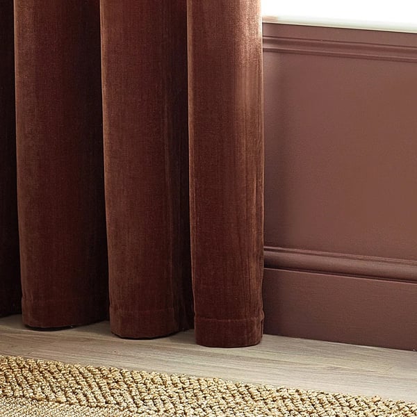 Yard Chenille-samettiset rengasverhot