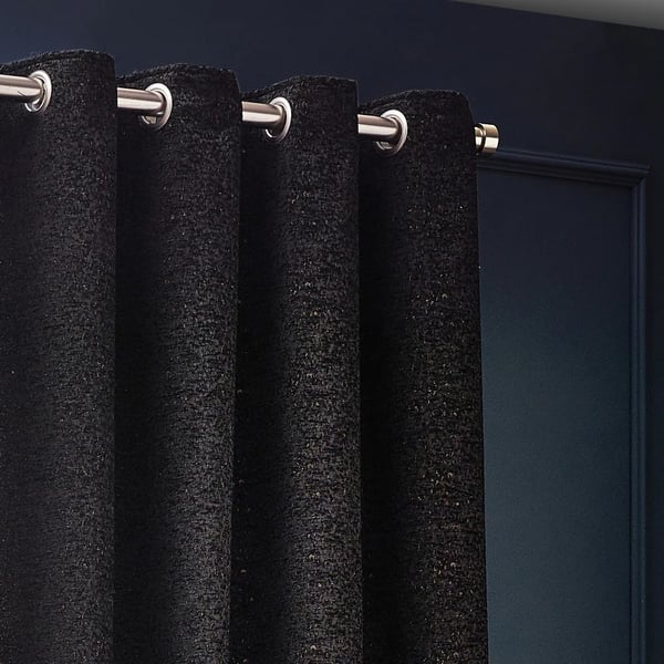 Paoletti New Galaxy Chenille Eyelet Curtains
