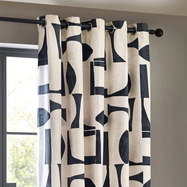 Hoem Carro Abstract Eyelet Curtains
