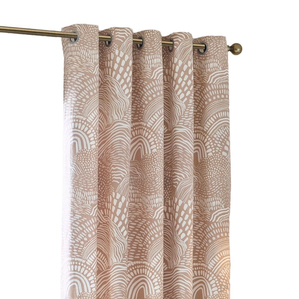 Hoem Nola Abstract Eyelet Curtains (Pack of 2)