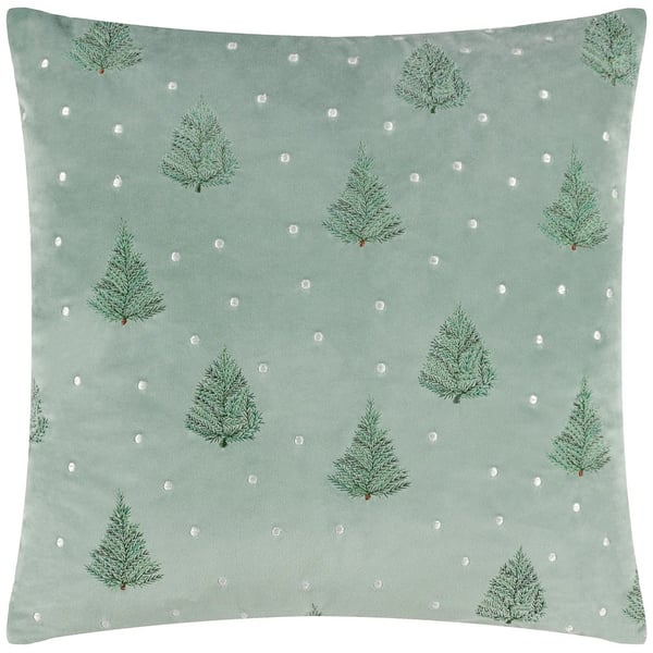Furn Evergreen Classic Tree Embroidered Cushion Cover Furn Evergreen Classic Tree Embroidered Cushion Cover