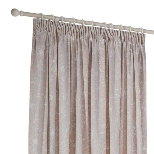Wylder Bella Lined Floral Pencil Pleat Curtains