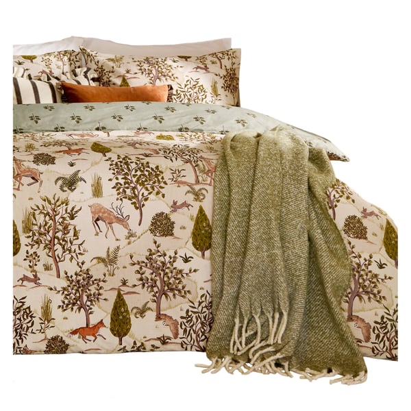 Wylder Fable Reversible Printed Duvet Cover Set
