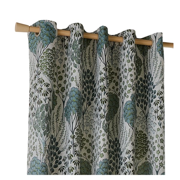 Wylder Ophelia Lined Floral Pencil Pleat Curtains