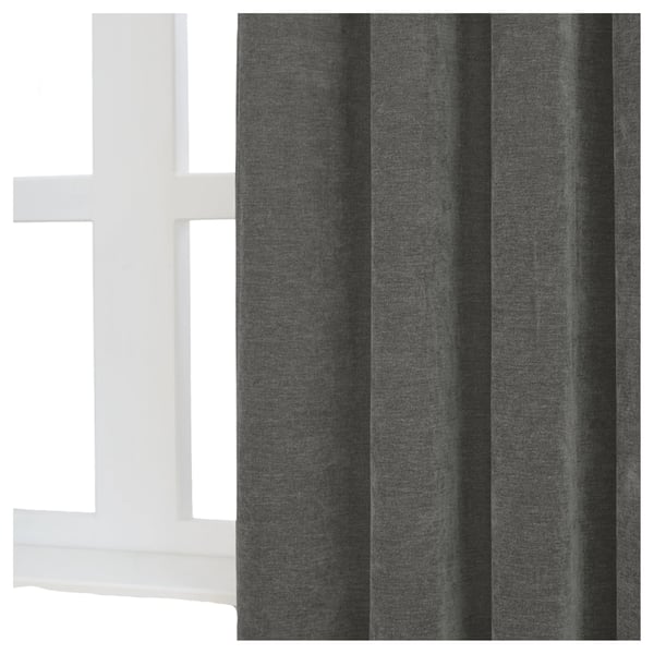 Furn Chenille Lined Pencil Pleat Curtains