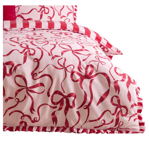 Furn Lavieen Bows Reversible Duvet Cover Set