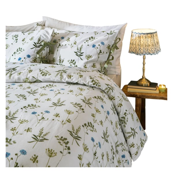 Wylder Reversible Cotton Meadow Floral Duvet Cover Set