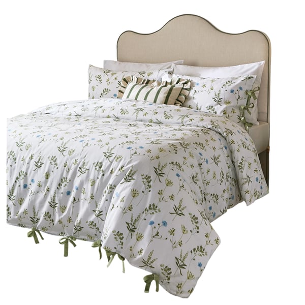 Wylder Reversible Cotton Meadow Floral Duvet Cover Set