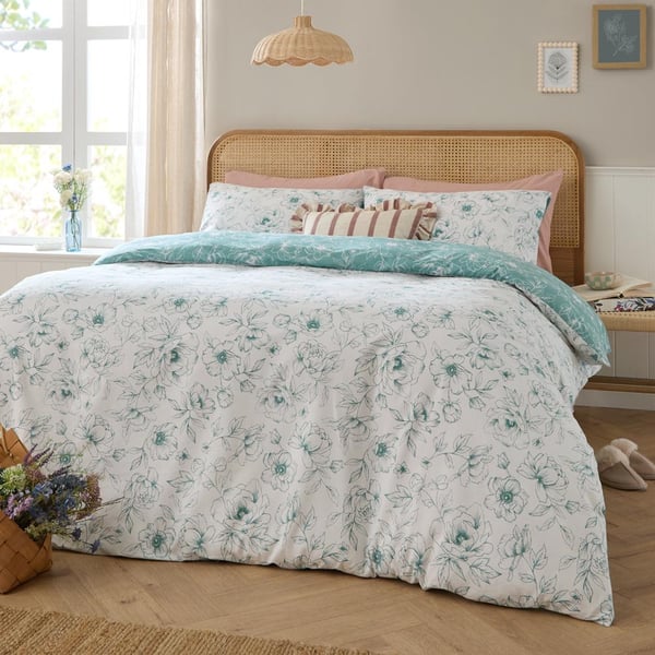Wylder Bella Reversible Floral Duvet Cover Set