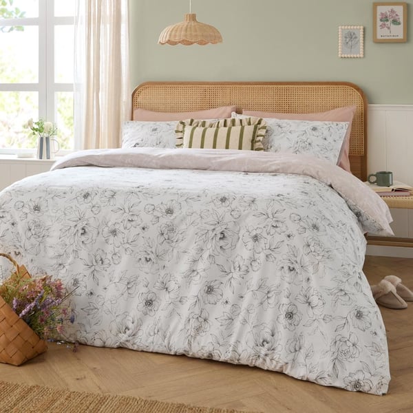 Wylder Bella Reversible Floral Duvet Cover Set