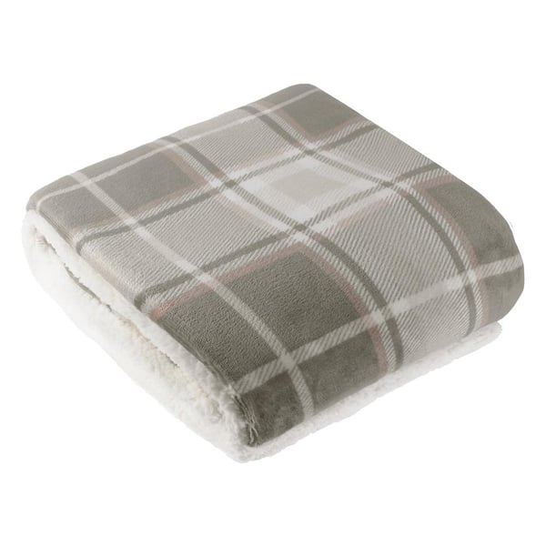 Wylder Braemar Sherpa Fleece Tartan Throw