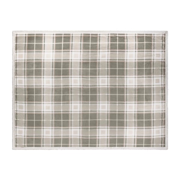 Wylder Braemar Sherpa Fleece Tartan Throw