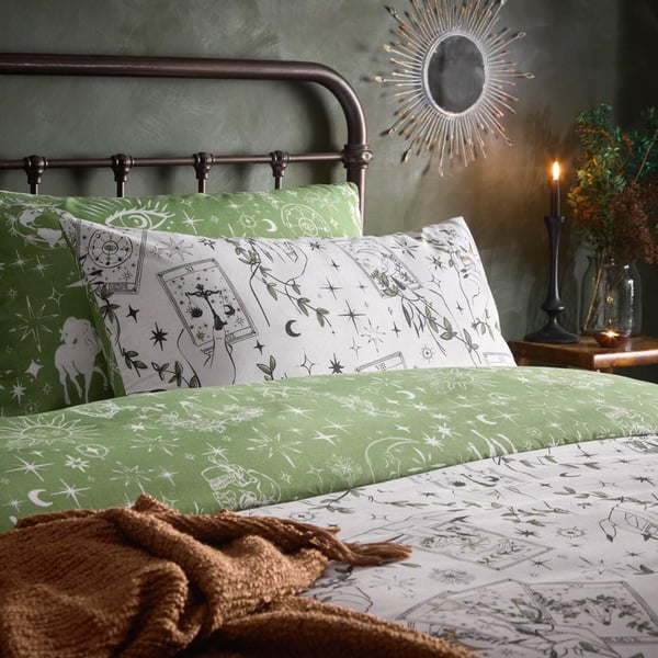 Furn Celestial Stories Reversible Printed Duvet Cover Set