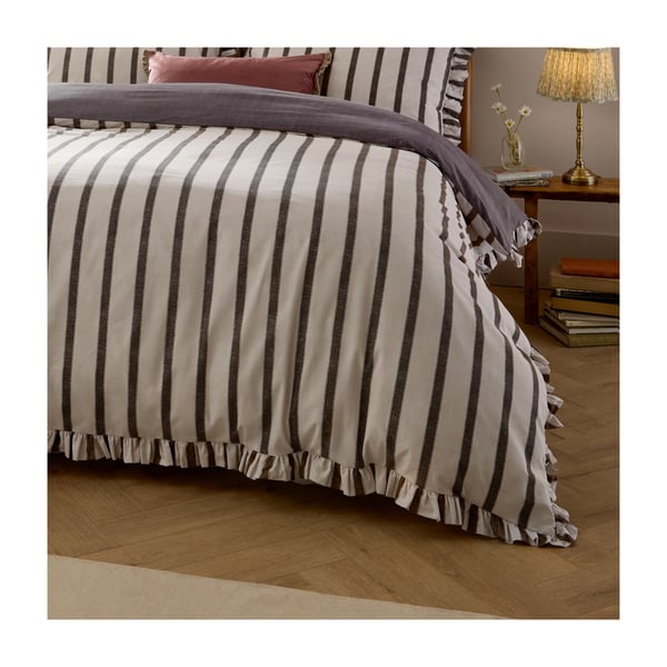 Wylder Connie Ruffles Striped Duvet Cover Set