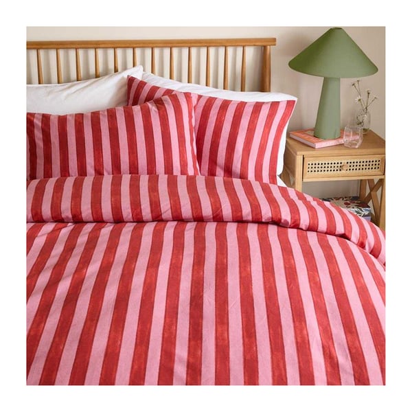 Furn Dualtone Reversible Striped Duvet Cover Set