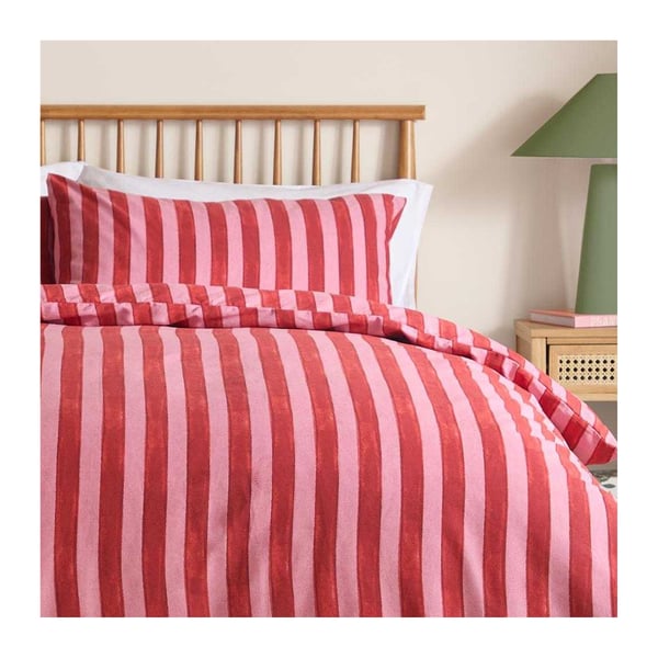 Furn Dualtone Reversible Striped Duvet Cover Set