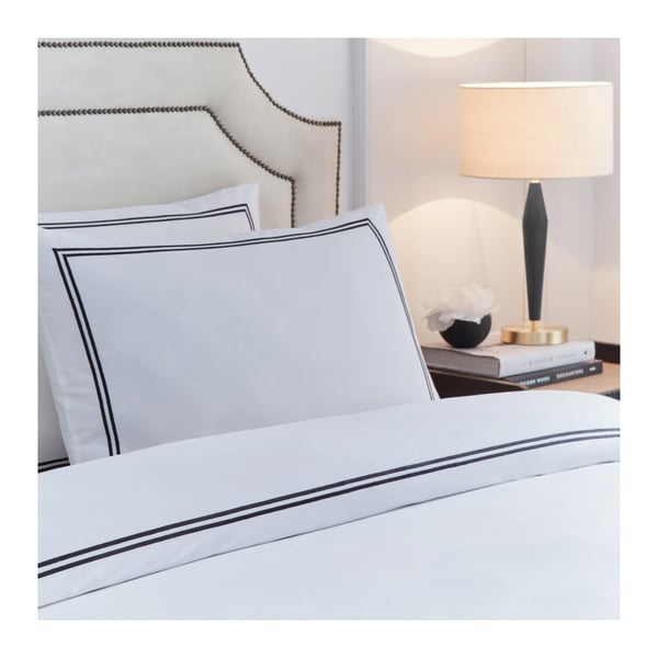 Paoletti Elara Reversible Cotton Embroidered Duvet Cover Set