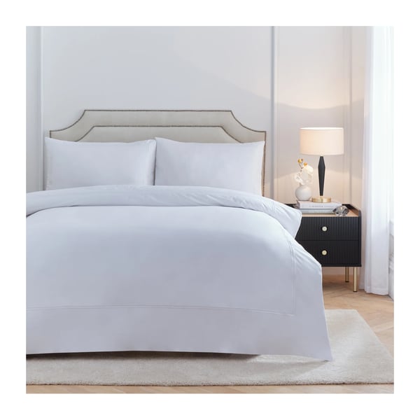 Paoletti Elara Reversible Cotton Embroidered Duvet Cover Set