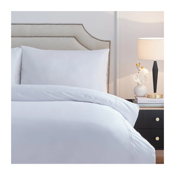 Paoletti Elara Reversible Cotton Embroidered Duvet Cover Set