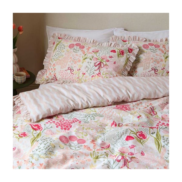 Furn Gardenia Reversible Ruffled Duvet Cover Set