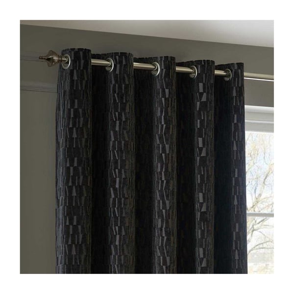 Paoletti Manhattan Velvet Eyelet Curtains