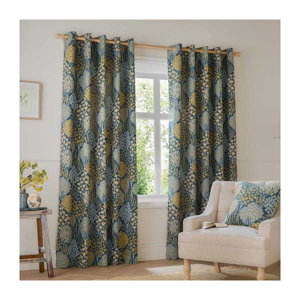 Wylder Ophelia Jacquard Floral Eyelet Curtains