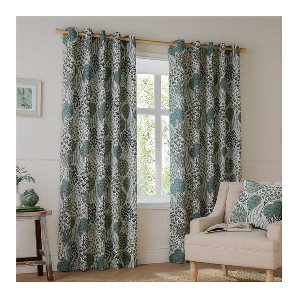 Wylder Ophelia Jacquard Floral Eyelet Curtains