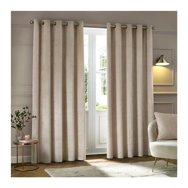 Furn Neptune Velvet Eyelet Curtains