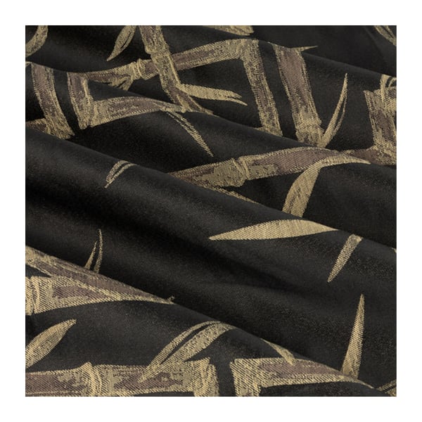 Paoletti Jacquard Bamboo Print Eyelet Curtains