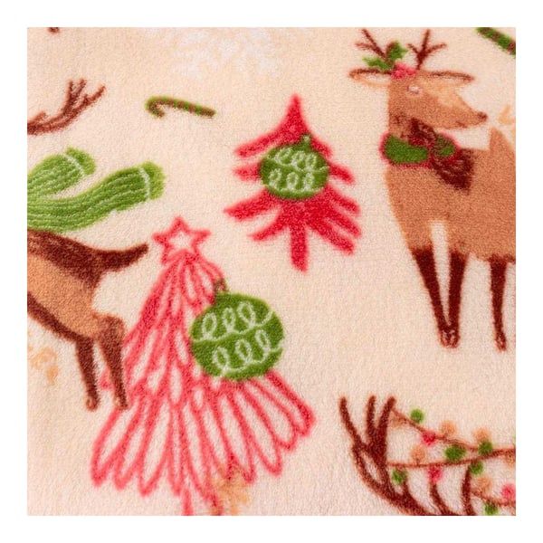 Duvet Day Sleigh Team Fleece Christmas Throw