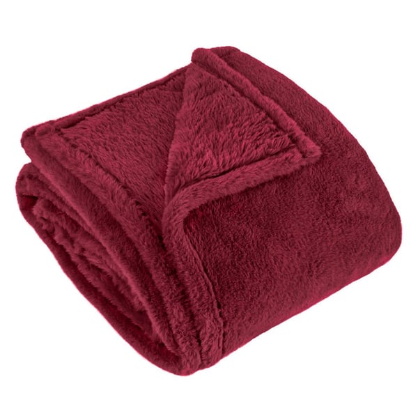 Furn Kallu Faux Fur Double Sided Throw