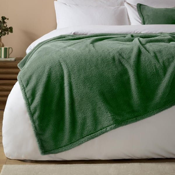 Furn Kallu Faux Fur Double Sided Throw