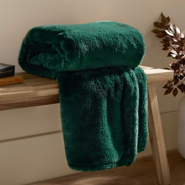 Furn Kallu Faux Fur Double Sided Throw
