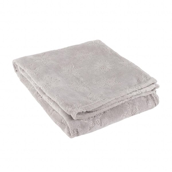 Furn Flannel Fleece Snowflake Pehmeä Torkkupeitto
