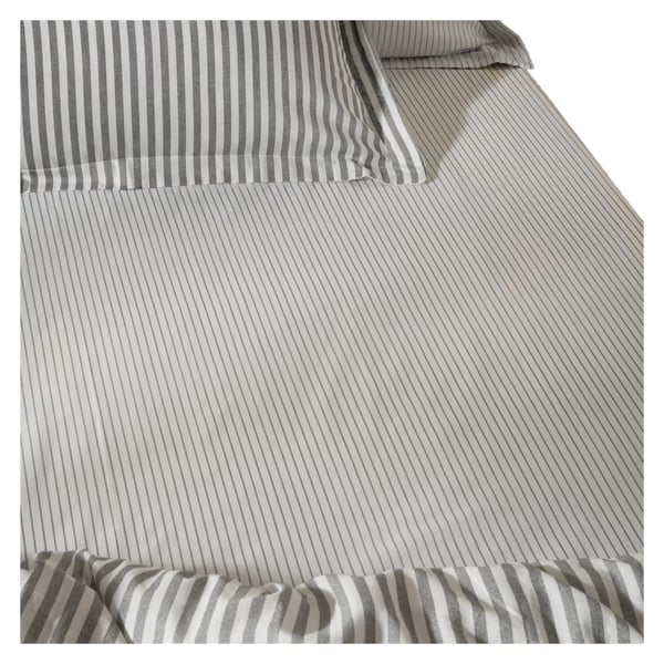Yard Hebden Cotton Striped Fitted Sheet