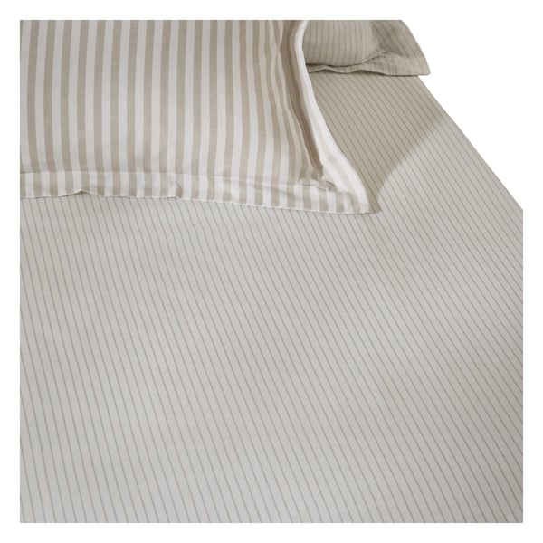 Yard Hebden Cotton Striped Fitted Sheet