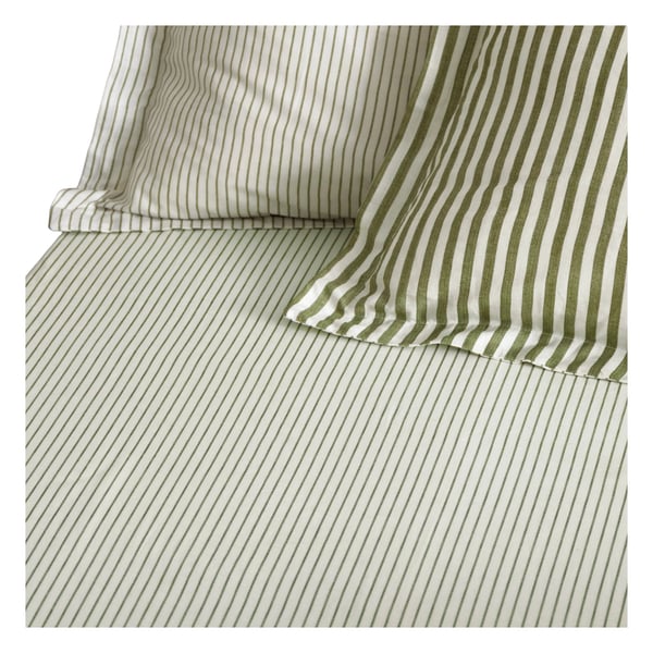 Yard Hebden Cotton Striped Fitted Sheet