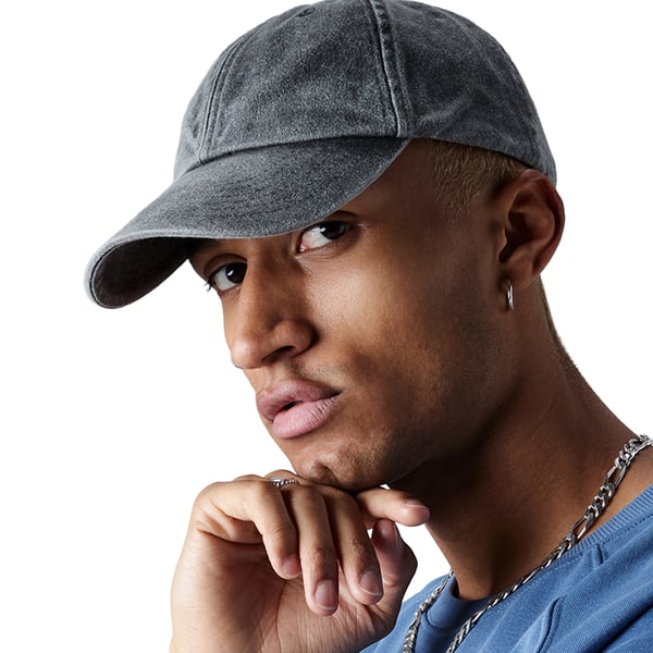 Beechfield Vintage Washed 5 Panel Relaxed Fit Baseball Cap