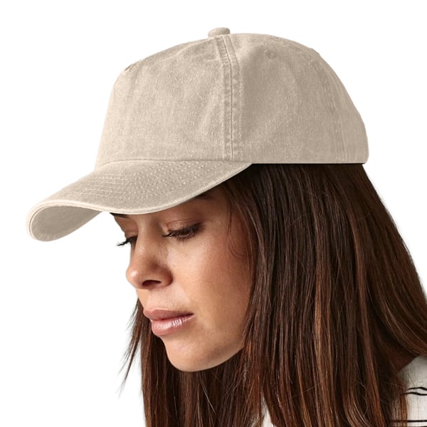 Beechfield Vintage Washed 5 Panel Relaxed Fit Baseball Cap