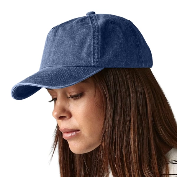 Beechfield Vintage Washed 5 Panel Relaxed Fit Baseballkeps