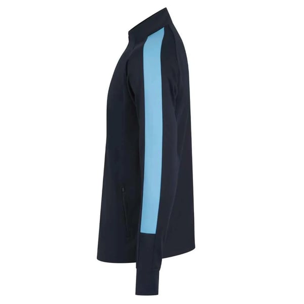 Finden & Hales Mens Contrast Panel Knitted Tracksuit Top