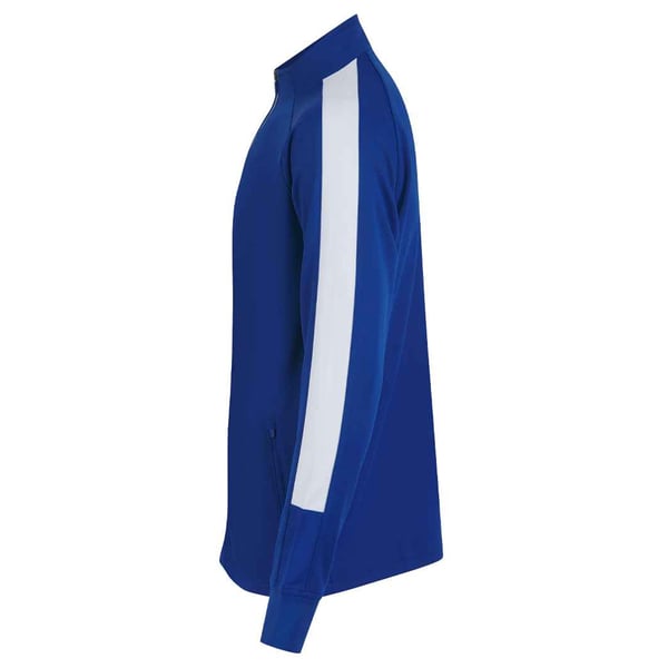 Finden & Hales Mens Contrast Panel Knitted Tracksuit Top